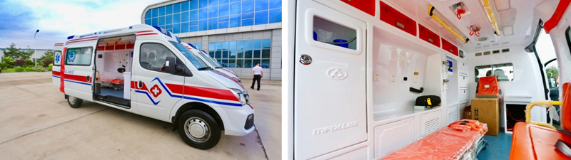 公益之路关爱前行，，jbo竞博MAXUS V80爱心救护车驶入东北