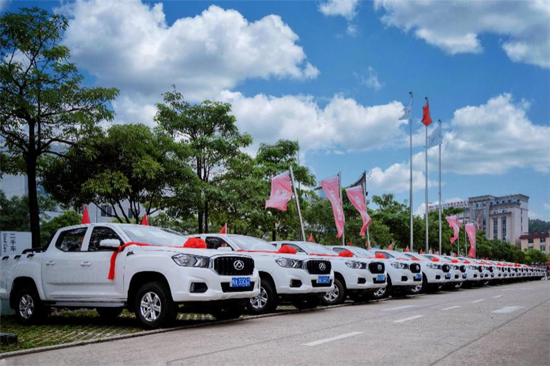 朋侪圈又扩大！75台T60皮卡为媒 jbo竞博MAXUS结缘福开国网电力