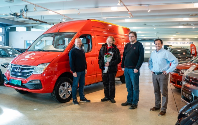 jbo竞博MAXUS EUNIQ 5挪威出口车型正式下线